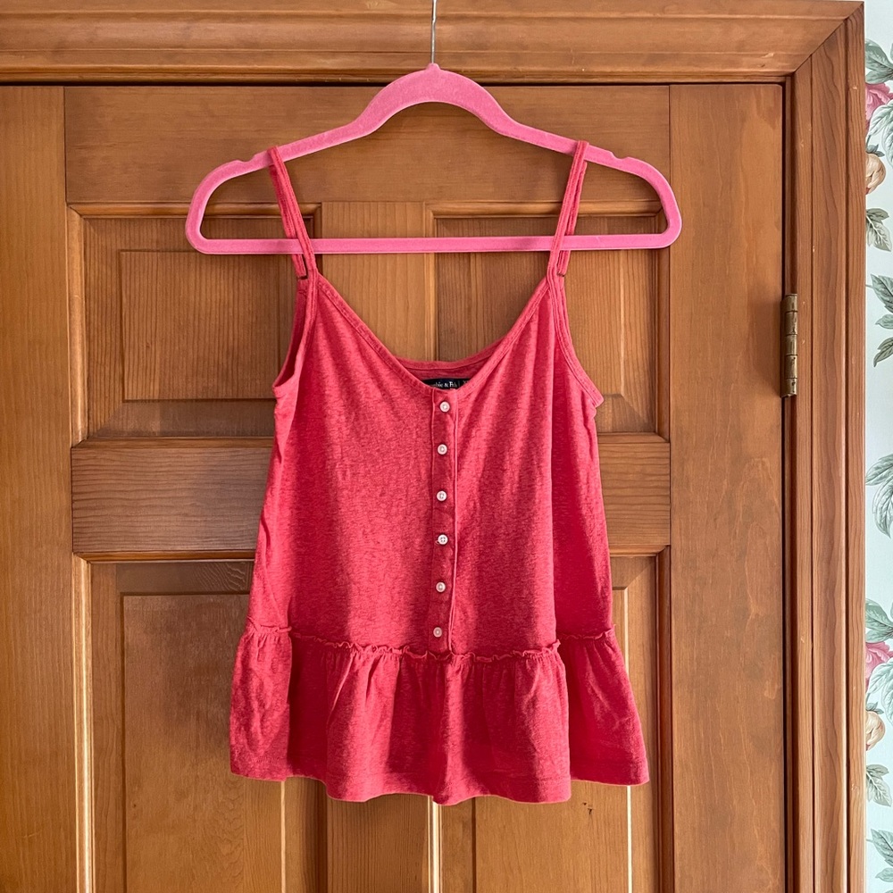 Abercrombie peplum tank top